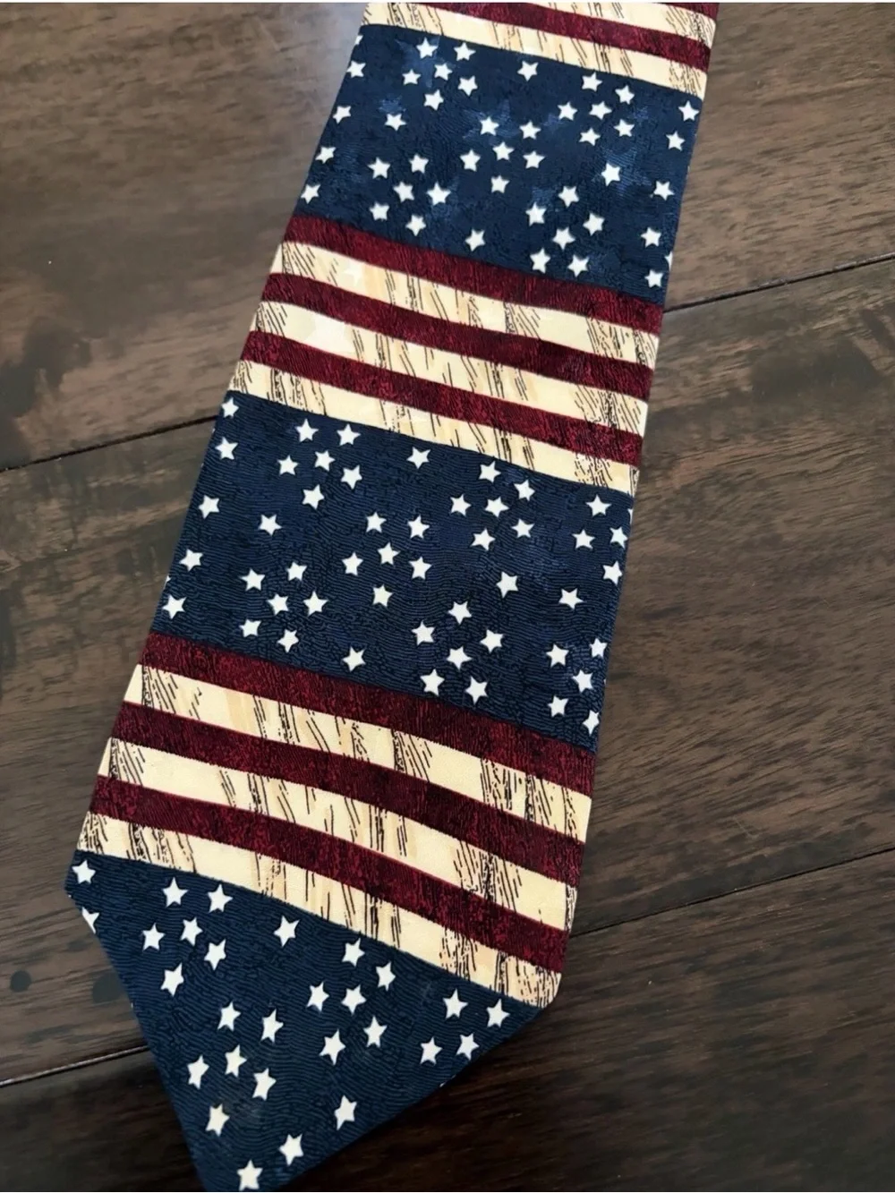 TANGO By Max Raab 100% Silk Neck Tie Americana Series 1864 American Flag mens